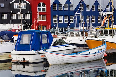 faroe islands - Small boat harbor, Port of Torshavn, Faroe Islands, Kingdom of Denmark, Europe Stock Photo - Rights-Managed, Code: 841-03066544