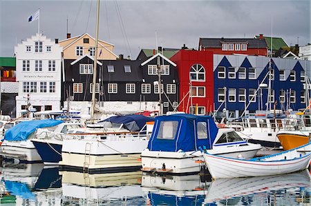 faroe islands - Small boat harbor, Port of Torshavn, Faroe Islands, Kingdom of Denmark, Europe Stock Photo - Rights-Managed, Code: 841-03066543