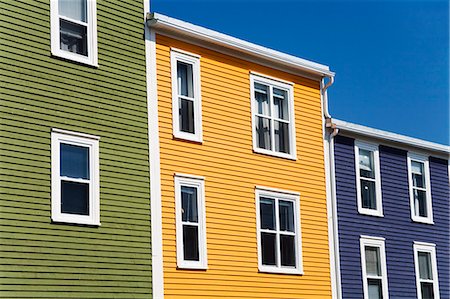 Colourful houses in St. John's City, Newfoundland, Canada, North America Stock Photo - Rights-Managed, Code: 841-03066588