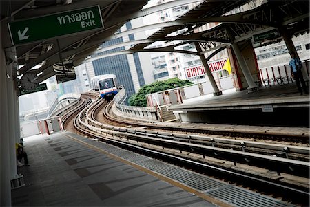 BTS skytrain, Bangkok (Thaïlande), l'Asie du sud-est, Asie Photographie de stock - Rights-Managed, Code: 841-03066802