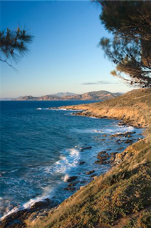 Coast near L'lle Rousse, Corsica, France, Mediterranean, Europe Stock Photo - Rights-Managed, Code: 841-03066857