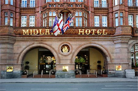 Midland Hotel entrance, Manchester, England, United Kingdom, Europe Stock Photo - Rights-Managed, Code: 841-03066908