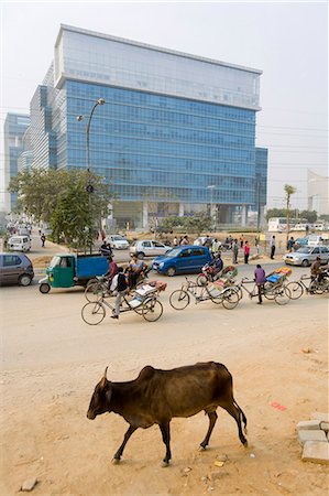 Tech center 50km from Delhi at Gurgaon, Harayana state, India, Asia Stock Photo - Rights-Managed, Code: 841-03066984
