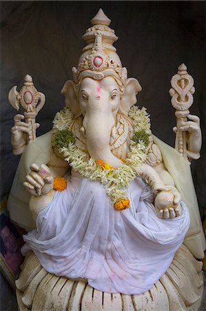 Statue de Ganesh, Shiva Mandir temple, Bangaluru (Bangalore), Karnataka, Inde, Asie Photographie de stock - Rights-Managed, Code: 841-03066993