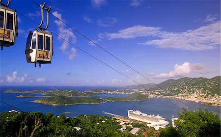 Charlotte Amalie (Tramway), capital of United States Virgin Islands, West Indies, Caribbean, Central America Stock Photo - Rights-Managed, Code: 841-03067184