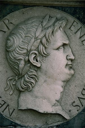 Emperor Nero in marble, Certosa di Pavia, Lombardy, Italy, Europe Stock Photo - Rights-Managed, Code: 841-03067218