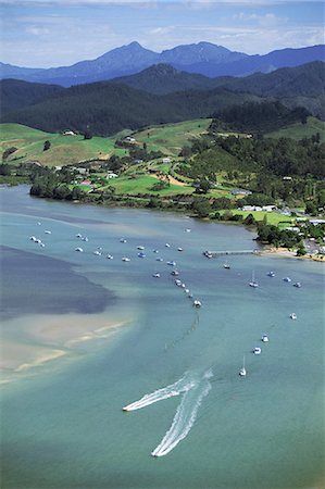 simsearch:862-07690525,k - Aerial view of Tairua Harbour, east coast, Coromandel Peninsula, South Auckland, North Island, New Zealand, Pacific Foto de stock - Con derechos protegidos, Código: 841-03067264