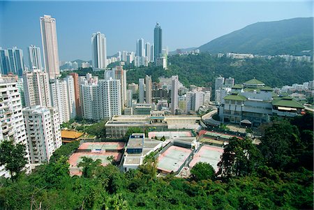 simsearch:841-02924977,k - Apartment blocks at Happy Valley in northern Hong Kong island, a suburb famous for its racecourse, Hong Kong, China, Asia Stock Photo - Rights-Managed, Code: 841-03067337