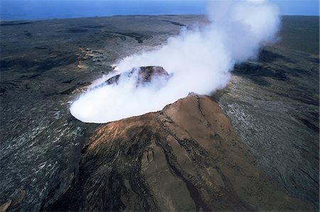 simsearch:841-03031311,k - The Pulu O's cinder cone, the active vent on the southern flank of the Kilauea volcano, UNESCO World Heritage Site, Big Island, Hawaiian Islands, United States of America, North America Foto de stock - Con derechos protegidos, Código: 841-03067354