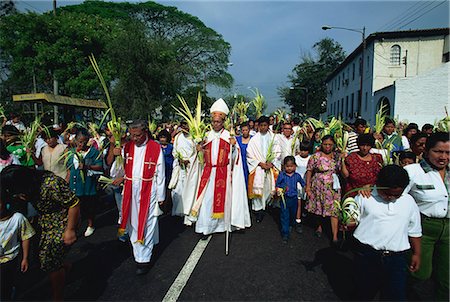 simsearch:841-03675329,k - Procession du dimanche des rameaux au centre de San Salvador, El Salvador, l'Amérique centrale Photographie de stock - Rights-Managed, Code: 841-03067558