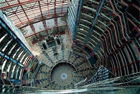 Looking down towards the atrium of the State of Illinois Building on La Salle Street, downtown Chicago, Illinois, United States of America, North America Stock Photo - Rights-Managed, Code: 841-03067609