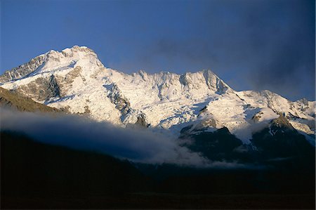 simsearch:841-03062508,k - Sommet du Mont Sefton sur la gauche et le repose-pieds, Mount Cook National Park, Alpes du Sud, Canterbury, South Island, Nouvelle-Zélande, Pacifique Photographie de stock - Rights-Managed, Code: 841-03067747