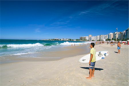 playa copacabana - Copacabana beach, Rio de Janeiro, au Brésil, en Amérique du Sud Photographie de stock - Rights-Managed, Code: 841-03060532