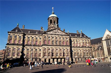 dam square - Royal Palace, Dam, Amsterdam, The Netherlands (Holland), Europe Stock Photo - Rights-Managed, Code: 841-03060606