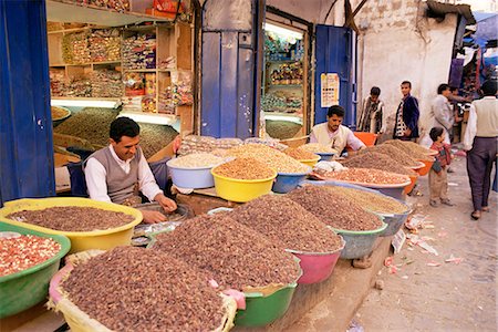 Bazar, vieille ville, Sana ' a, Yémen, Moyen-Orient Photographie de stock - Rights-Managed, Code: 841-03060665