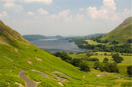 simsearch:841-03032085,k - Lac Ullswater de Martindale Road, Parc National de Lake District, Cumbria, Angleterre, Royaume-Uni, Europe Photographie de stock - Rights-Managed, Code: 841-03061017