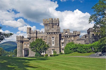 Château de Wray, vacances maison de Beatrix Potter, Windermere, Parc National de Lake District, Cumbria, Angleterre, Royaume-Uni, Europe Photographie de stock - Rights-Managed, Code: 841-03061374