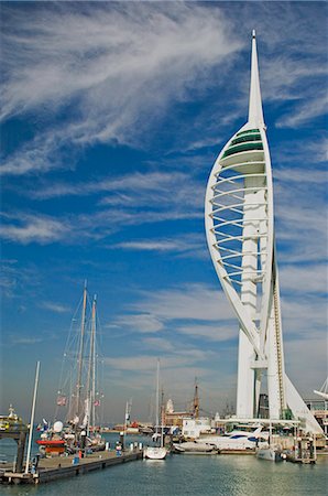 portsmouth - The Spinnaker Tower, Waterfront Complex, Portsmouth, Hampshire, England, United Kingdom, Europe Foto de stock - Con derechos protegidos, Código: 841-03061396