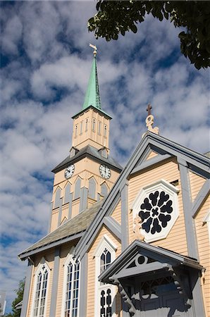 simsearch:841-02903327,k - The wooden Cathedral, Tromso, Norway, Scandinavia, Europe Foto de stock - Con derechos protegidos, Código: 841-03061485