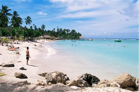 pigeon point - Pigeon Point beach, Tobago, West Indies, Caribbean, Central America Foto de stock - Con derechos protegidos, Código: 841-03061739