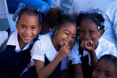 simsearch:841-03061764,k - Young girls at Anse La Raye, St. Lucia, Windward Islands, West Indies, Caribbean, Central America Foto de stock - Con derechos protegidos, Código: 841-03061774