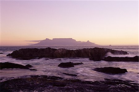 View to Table Mountain from Bloubergstrand, Cape Town, South Africa, Africa Stock Photo - Rights-Managed, Code: 841-03061875