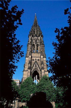 simsearch:841-03062004,k - Eglise St. Nikolai, détruite en 1943 dans la seconde guerre mondiale, Hambourg, Allemagne, Europe Photographie de stock - Rights-Managed, Code: 841-03061898