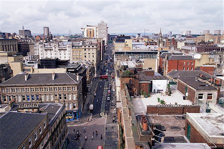 City centre skyline, Glasgow, Scotland, United Kingdom, Europe Fotografie stock - Rights-Managed, Codice: 841-03062105