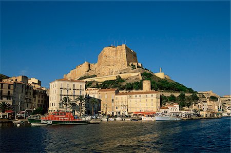 Bonifacio, Corsica, France, Mediterranean, Europe Fotografie stock - Rights-Managed, Codice: 841-03062100