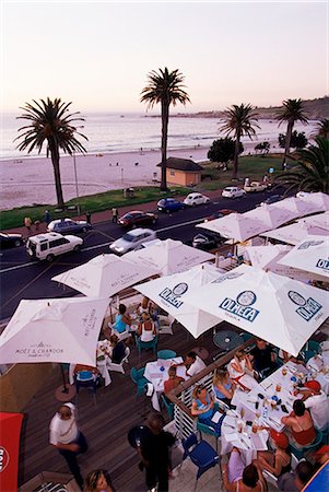 Restaurant tendance Camps Bay, Cape Town, Afrique du Sud, Afrique Photographie de stock - Rights-Managed, Code: 841-03062205