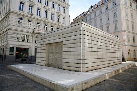 The Jewish Holocaust Memorial in Judenplatz, Vienna, Austria, Europe Stock Photo - Rights-Managed, Code: 841-03062214