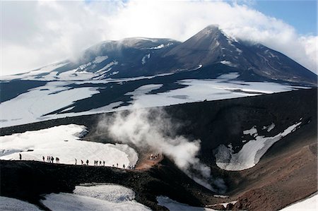 sicily etna - Au sommet du Mont Etna volcan, Sicile, Italie, Europe Photographie de stock - Rights-Managed, Code: 841-03062243