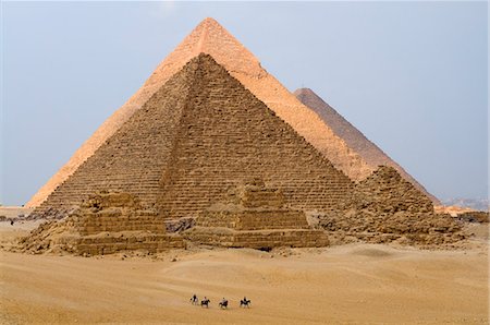 The Pyramids of Giza, UNESCO World Heritage Site, Giza, Egypt, North Africa, Africa Foto de stock - Con derechos protegidos, Código: 841-03062454