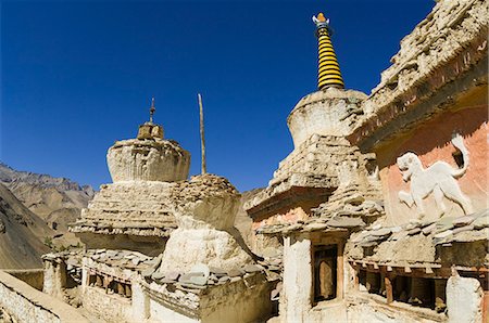 simsearch:841-03062626,k - Chortens, Lamayuru gompa (monastery), Lamayuru, Ladakh, Indian Himalayas, India, Asia Foto de stock - Con derechos protegidos, Código: 841-03062622