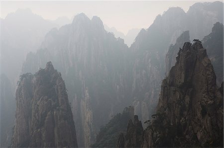 White Cloud Scenic Area, Mount Huangshan (Yellow Mountain), UNESCO World Heritage Site, Anhui Province, China, Asia Fotografie stock - Rights-Managed, Codice: 841-03062666