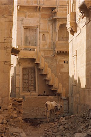 Inside the Fort, Jaisalmer, Rajasthan state, India, Asia Foto de stock - Direito Controlado, Número: 841-03062827