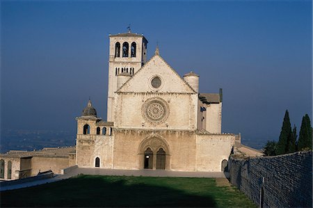 simsearch:841-03057253,k - La Basilique de Saint François, assise, UNESCO World Heritage Site, Ombrie, Italie, Europe Photographie de stock - Rights-Managed, Code: 841-03062830