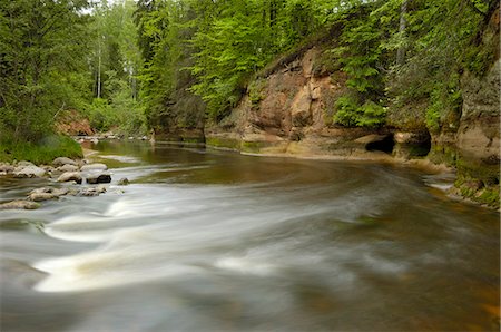 Fleuve Amata, Parc National de Gauja, en Lettonie, pays baltes, Europe Photographie de stock - Rights-Managed, Code: 841-03062934