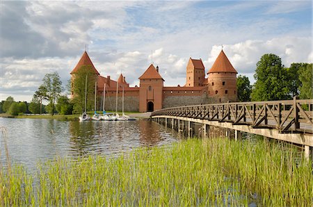 Trakai Castle, Trakai, near Vilnius, Lithuania, Baltic States, Europe Foto de stock - Direito Controlado, Número: 841-03062954