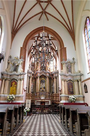 Interior of St. Anne's church, Vilnius, Lithuania, Baltic States, Europe Foto de stock - Con derechos protegidos, Código: 841-03062976