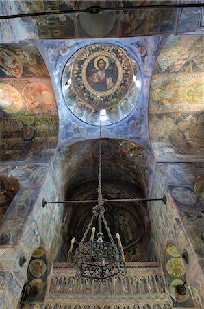 simsearch:841-03502459,k - Frescoes inside the Princely Church, Court of Arges, Curtea de Arges, Wallachia, Romania, Europe Foto de stock - Con derechos protegidos, Código: 841-03063086