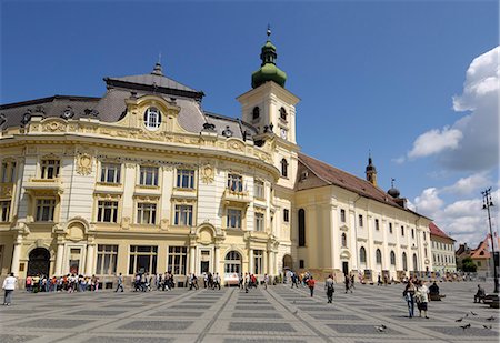 sibiu - Piata Mare, Sibiu, Transylvania, Romania, Europe Stock Photo - Rights-Managed, Code: 841-03063095