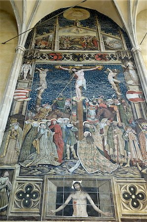 evangelical cathedral - Frescoes inside the Evangelical Cathedral, Sibiu, Transylvania, Romania, Europe Foto de stock - Con derechos protegidos, Código: 841-03063090