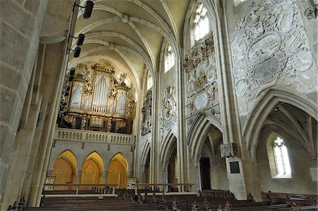 sibiu - Interior of the Evangelical Cathedral, Sibiu, Transylvania, Romania, Europe Stock Photo - Rights-Managed, Code: 841-03063091