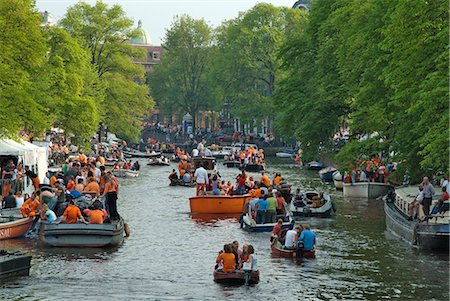 simsearch:841-02717070,k - Queen's Day celebrations, Amsterdam, Holland (The Netherlands), Europe Foto de stock - Con derechos protegidos, Código: 841-03063212