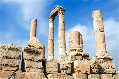 Temple of Hercules, the Citadel, Amman, Jordan, Middle East Foto de stock - Direito Controlado, Número: 841-03063432