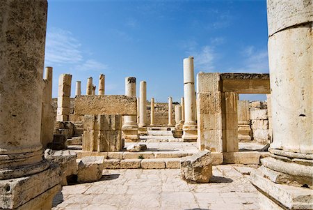 Das Macellum, Jerash (Gerasa), eine römische Stadt der Dekapolis, Jordanien, Naher Osten Stockbilder - Lizenzpflichtiges, Bildnummer: 841-03063496