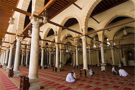 Ibn El As Mosque, Cairo, Egypt, North Africa, Africa Stock Photo - Rights-Managed, Code: 841-03063638