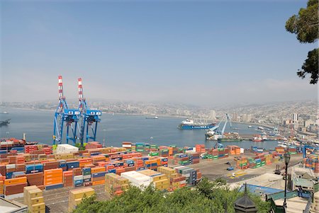 region de valparaiso - Port, Valparaiso, Chile, South America Stock Photo - Rights-Managed, Code: 841-03063678