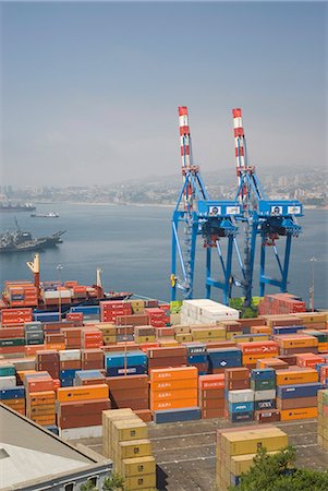 region de valparaiso - Port, Valparaiso, Chile, South America Stock Photo - Rights-Managed, Code: 841-03063679